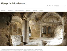 Tablet Screenshot of abbaye-saint-roman.com